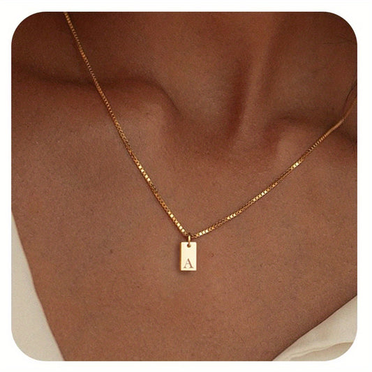 English Initial Letters Necklace 14K
